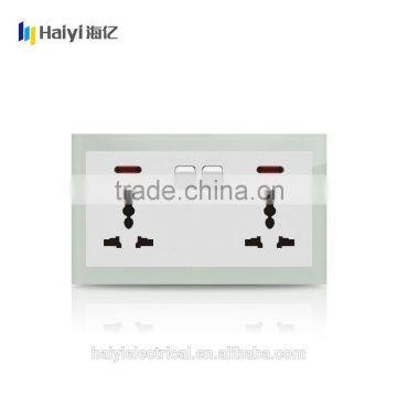 Double 13A multi socket with wall power swithed socket