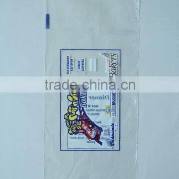 LDPE Transparent Bread Bag With Printing