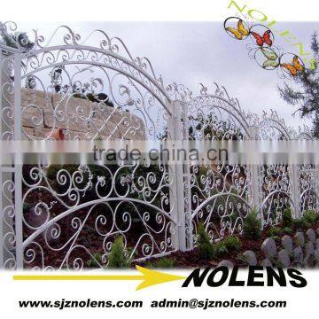 Fancy Wrought Iron Fence Designs For Big Hotel/wrought iron fence supplier