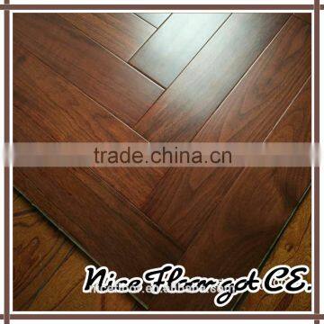 Herringbone Parquet Black Walnut Engineered Wood Flooring