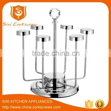 stainless steel cup stentes glass rack cup shelf cup holder