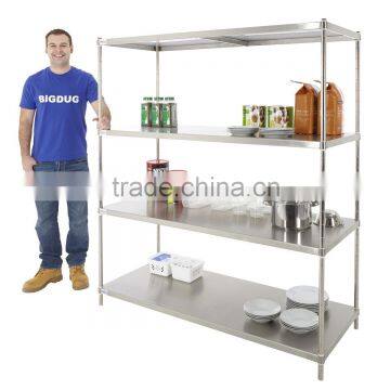 Used Stainless Steel Solid Shelving