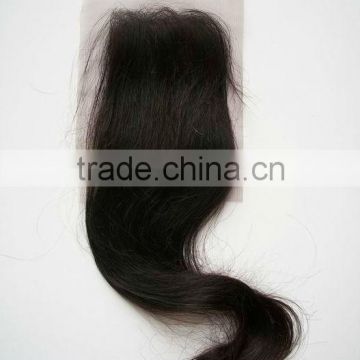 wholesale and factory cheap human hair lace closure hair piece