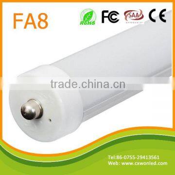 FCC CE ROHS t8 tube fa8 2.4m 8ft led tube 8 feet single pin led light tube