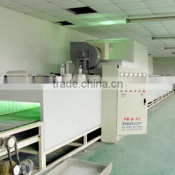 UV coating line for plastic components