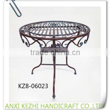 KZ8-06047 Classical Wrought Iron Metal Modern Coffee Table photo-5