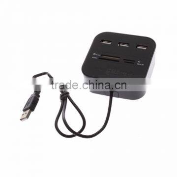 All in One Multi-card Card Reader With 3 Ports USB 2.0 Hub Combo for MMC/M2/MS Wholesale photo-5