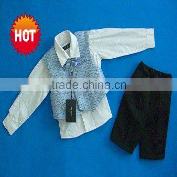 Classical 4pcs boy's sets with vest,shirt,pant,tie