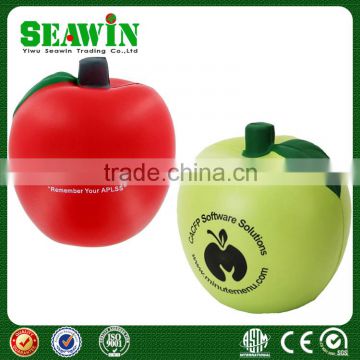 promotional PU foam apple stress toy ball