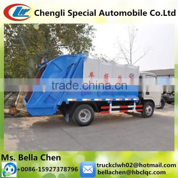 95hp DONGFENG 4m3 garbage compactors refuse compactor truck for sale