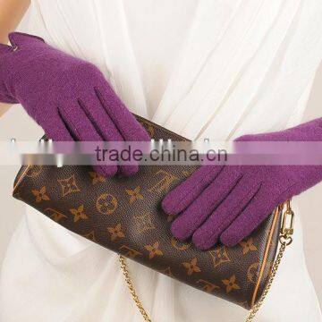 Well Fited Fashionable Girls Casual Wool Gloves For Sale