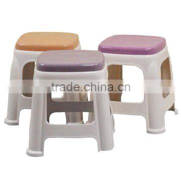 double colors dinning room square plastic stool