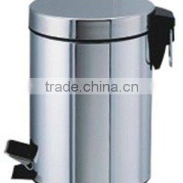 high quality foot pedal stainless steel dustbin