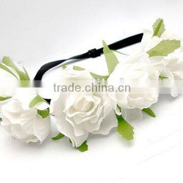 Colorful flower Boho style garland headband H4021