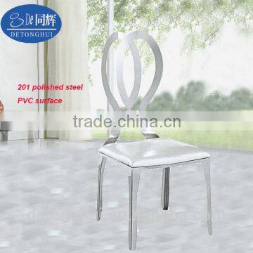 Dining room furniture white artificial leather banquet chair Y-637#