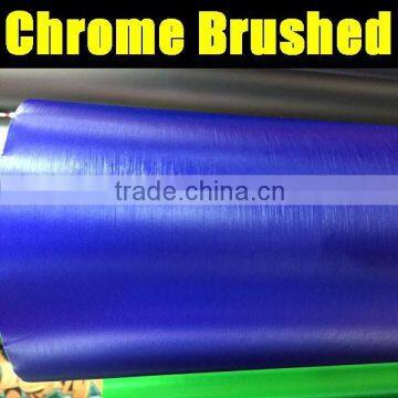 Hot Sale Blue Car Chrome Brushed