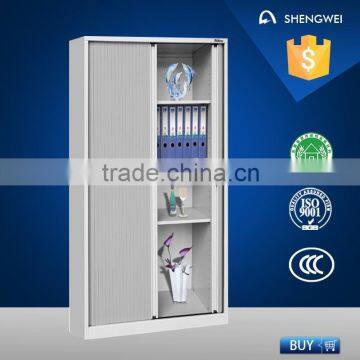 Steel roller door storage cabinet for office use