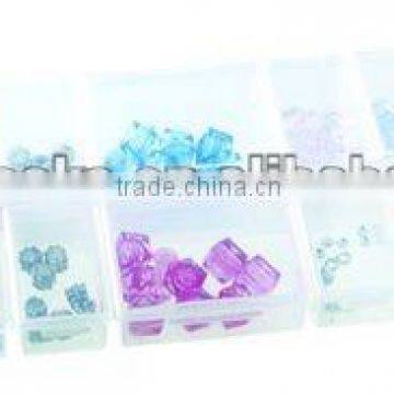 Jewelry plastic bead box 14 Grid Organizer Box