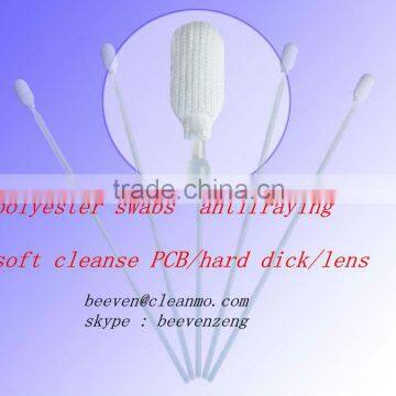 100ppi Cleanroom strong cleanse ability polyester sponge swab with long handle