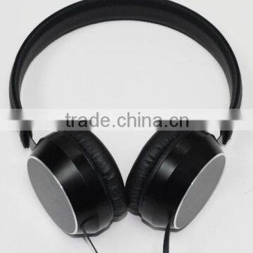 Hot FT-735 Black Aluminium Stereo Headphone with Mic