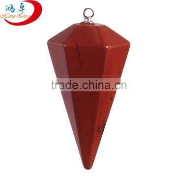 Semi-precious Stone Red Jasper Dowsing Pendulum