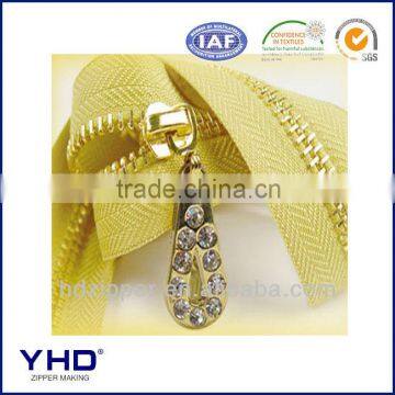 gold plated zipper slider