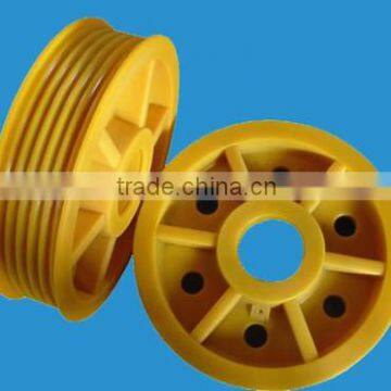 PTFE wear-resistant nylon adding MOS2 cargo self-lubricating properties, low wear resistant level PA6 / PA66,for Pulley