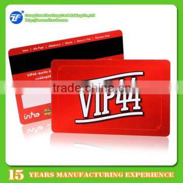 CMYK printed plastic 3 track loco magnetic stripe pvc card