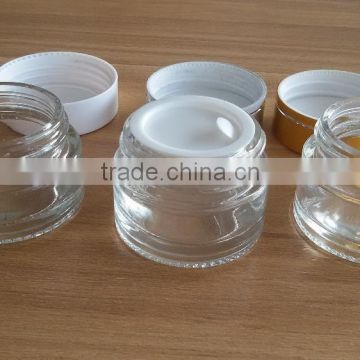 fancy clear custom made glass jars for sale