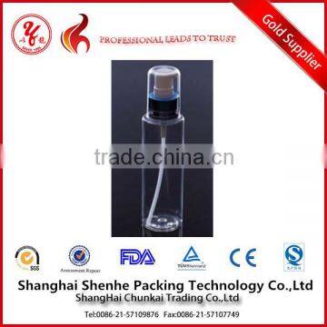 120ml spray clear cosmetic plastic bottles