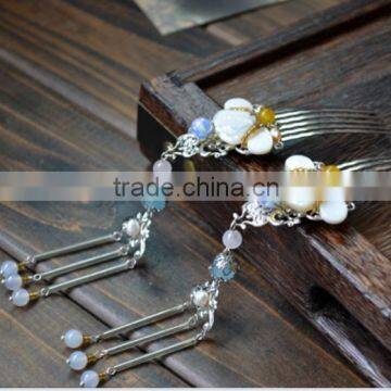 Traditional hairpin royal style sale metal combs for girl