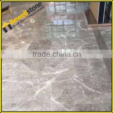 Precut shower room dark sunny grey marble tiles slabs 2cm