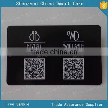 offset printing glossy surface plastic card QR code