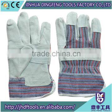 Split leather welding safety glove, grain leather safety glove