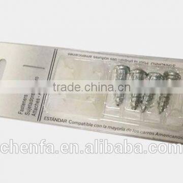 18mm Decorative Plastic Screw Cap Chrome Screw Covers for License Plate Frame photo-5