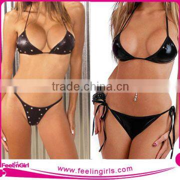 Black Very Hot Sexy Women Short Panty Underwear Bra Set photo-2