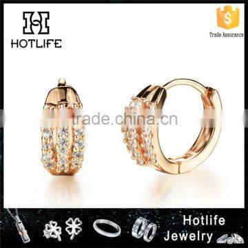 2016 Fancy Ladies Latest Design Gold Earings Diamond Earring
