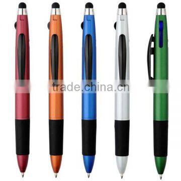 Office and School Supplies 3 Color Ballpoint Pen With Stylus photo-3
