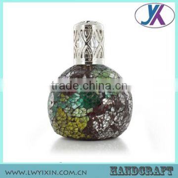 Stained mosaic 300ml glass oil lamp