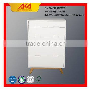 Modern Style White Wooden Wardrobe Cabinet Design for European