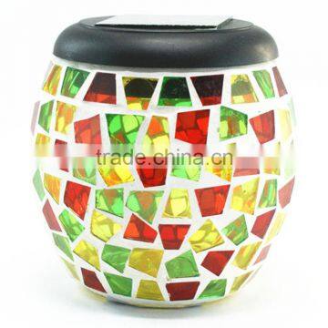 Mosaic Glass Tine Outdoor Solar LED Light