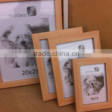 Wholesale cheap classical wooden color ps moulding plastic photo frame