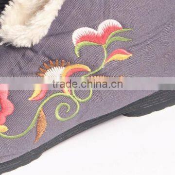 Plush Embroidery Woman Gender Ladies Slipper Boots photo-5