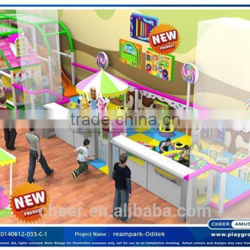 Cheer Amusement Fabulous Candy Kingdom Candy Themed indoor playground equipment