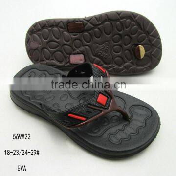 Hot sale stylish cheap price custom wholesale boys EVA flip flops