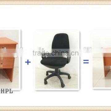 Simple design Cheap HPL office dest set office furniture set desk and chair