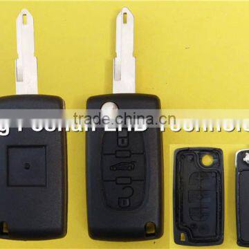 3 Button Remote Entry Flip Key Shell Case FOB Replace for CITROEN C2 C3 C4 C5 C6 Peugeot Car Key Blank