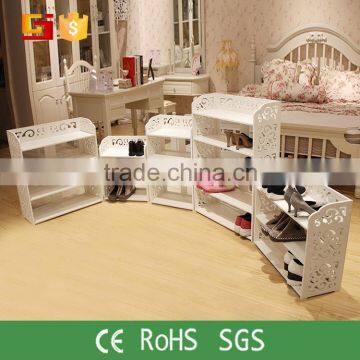 Portable made in china plasic simple design all size shoe racks