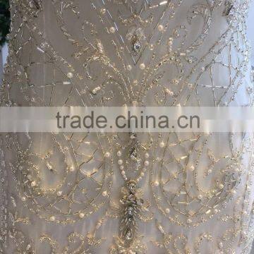 Guangzhou Factory Real Sample Latest Wedding Dress 2016 Lace Appliqued photo-5