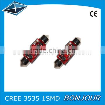 Auto 12v Super bright car led light C REE SMD red pcb led licence plate festoon Canbus led lights